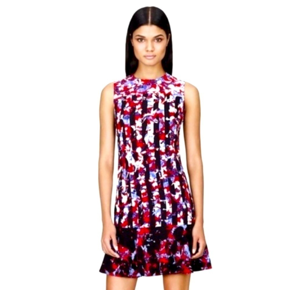 Peter Pilotto for Target Floral Shift Dress Colorful Sz Large Contemporary Chic